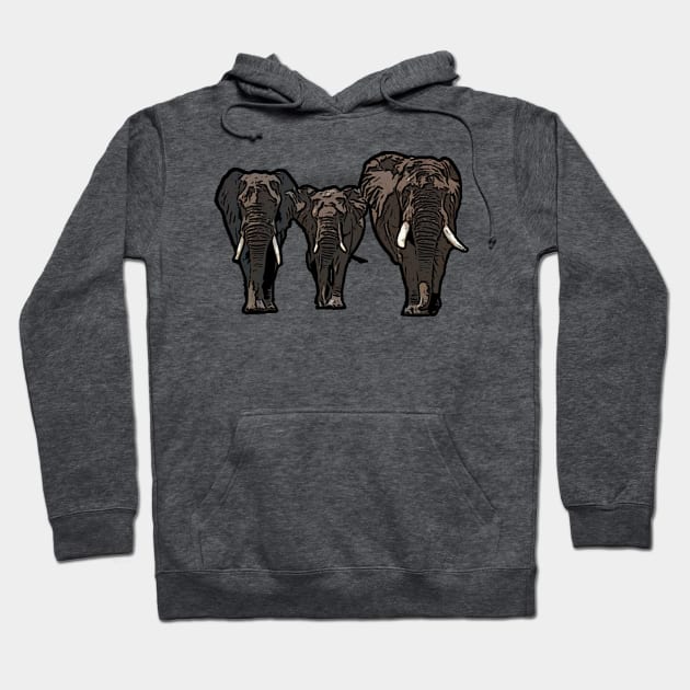 Elephant Family Hoodie by Sneek661